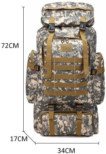 Рюкзак тактический Skully Tactic RWZS01 80 л (пиксель зеленый)