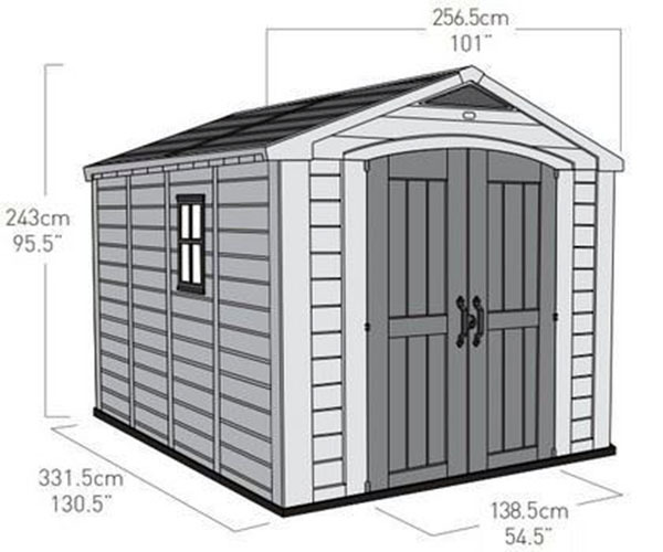 Пластиковый сарай Keter Factor 8x11 фута