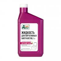Жидкость для верхнего бака биотуалета Друг 1 л (розовая)
