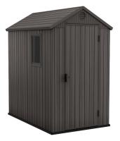 Пластиковый сарай Keter Darwin 4x6 фута (серый)
