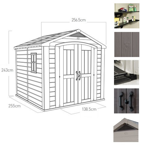 Пластиковый сарай Keter Factor 8x6 фута
