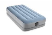 Надувная кровать 99х191х36см "Raised Comfort" с подголовником, встр.нас. 220В, до 136кг