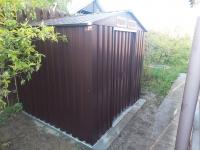 Металлический сарай GreenStorage Арчер D (коричневый)