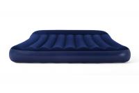Матрас надувной флок Tritech Airbed, 203x152x30 см, с подголовником