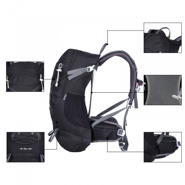 Рюкзак Ai One 1869 Black 30 л