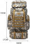 Рюкзак тактический Skully Tactic RWZS01 80 л (пиксель зеленый)