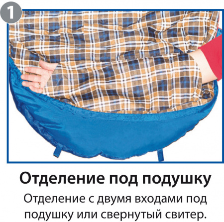 Спальный мешок туристический BTrace Duvet (0°)