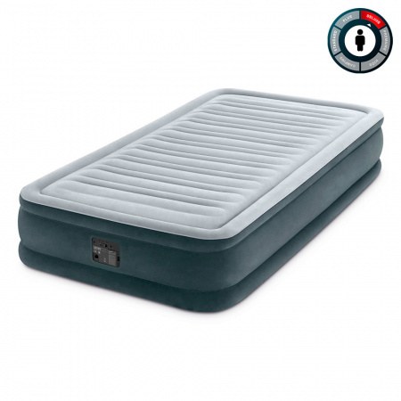 Надувная кровать 99х191х33см "Comfort-Plush" встр.нас. 220В, до 136кг