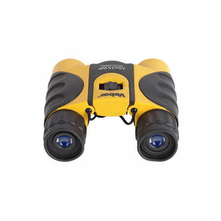 Бинокль Veber WP 10x25 (черный/желтый)