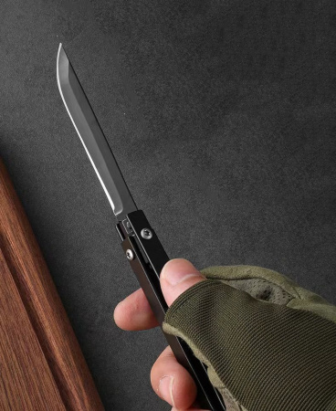 Нож складной туристический со стеклобоем длина клинка 7,5 см
