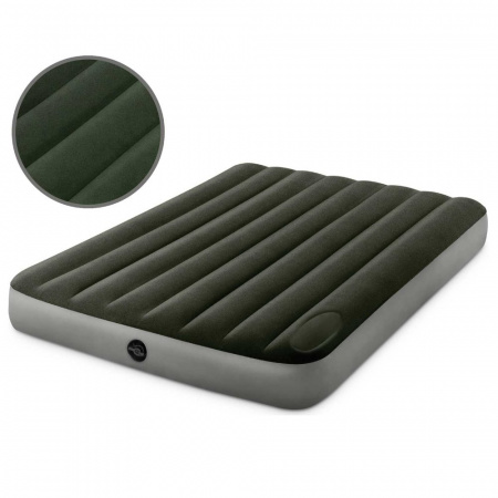 Матрас надувной флок. Dura-Beam Downy Airbed, 137х191х25см, встроенный ножной насос