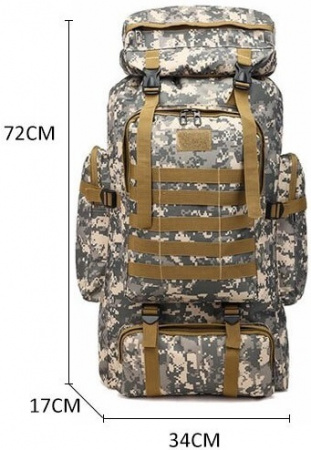 Рюкзак тактический Skully Tactic RWZS01 black 80 л