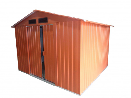 Металлический сарай GreenStorage Арчер D (коричневый)