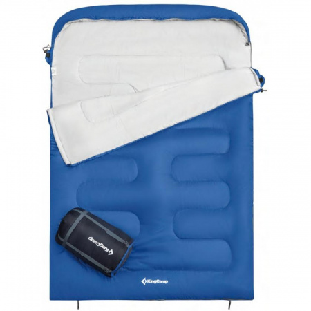 Спальный мешок двойной Kingcamp 3223 Oasis 250D -3C синий