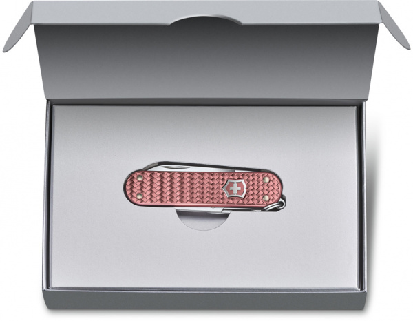 Нож-брелок Victorinox Classic SD Precious Alox (розовый)