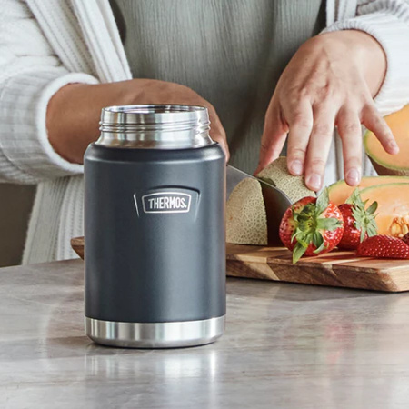 Термос с ложкой Thermos IS-301 GT 0.71L цвет гранитный