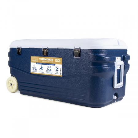 Контейнер изотермический Camping World Thermobox 150 л с колёсами (тёмно-синий)