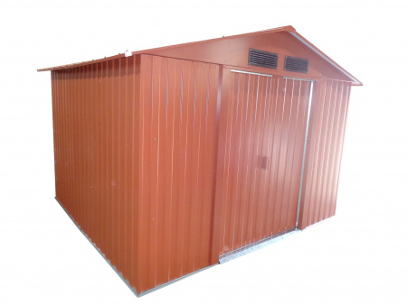 Металлический сарай GreenStorage Арчер D (коричневый)