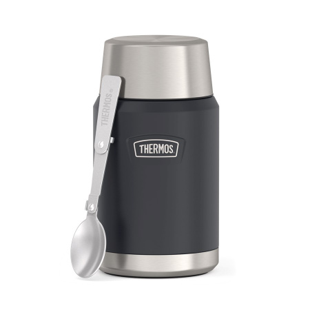 Термос с ложкой Thermos IS-301 GT 0.71L цвет гранитный