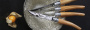 Набор из 4-х штук столовых ножей Opinel VRI Olive Wood