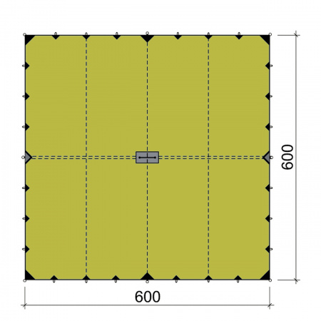 Туристический тент CANOPY V3 6X6