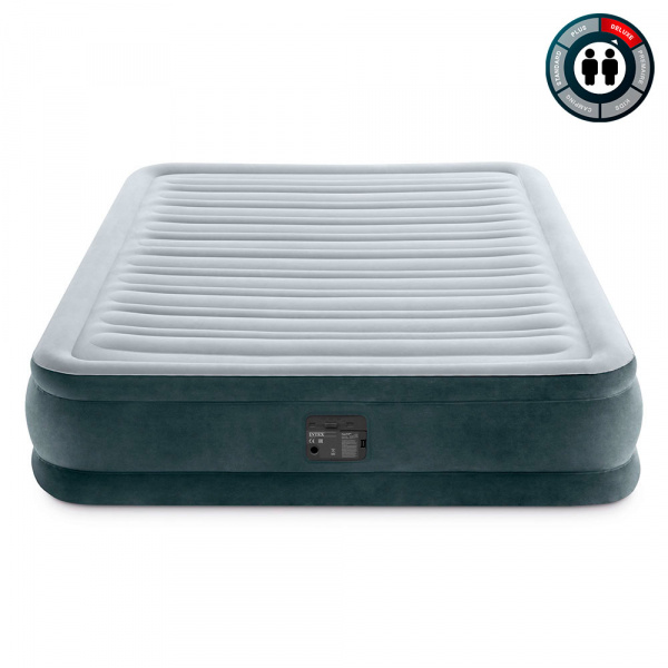 Надувная кровать 137х191х33см "Comfort-Plush" встр.нас. 220В, до 272кг