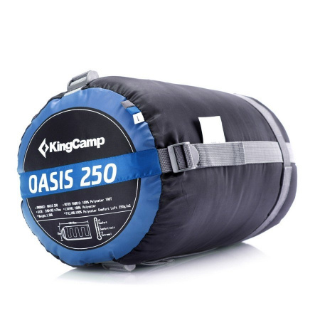 Спальный мешок Kingcamp 3121 Oasis 250 -3С 190+30X75 (синий)