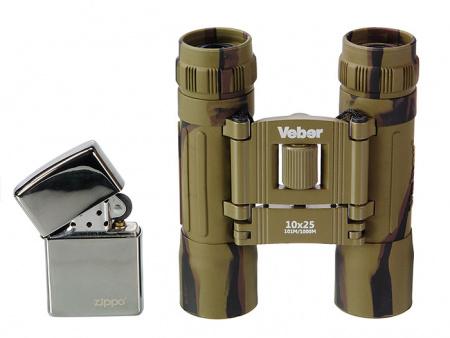 Бинокль Veber Sport БН 10x25 (камуфлированный)