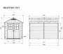 Пластиковый сарай Keter Newton 7,5x11 фута