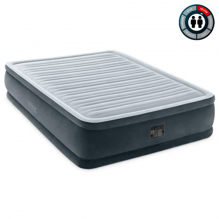 Надувная кровать 152х203х46см "Comfort-Plush" встр.нас. 220В, до 272кг