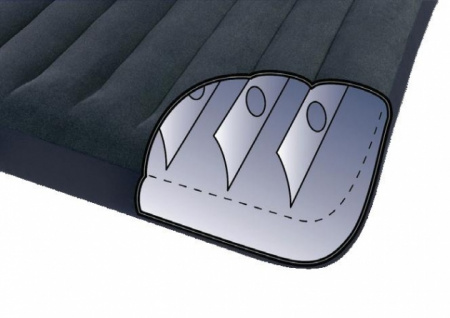 Надувной матрас с подголовником Pillow Rest Classic Bed, 137х191х23см