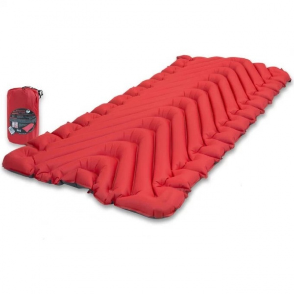 Надувной коврик Klymit Insulated Static V Luxe, красный