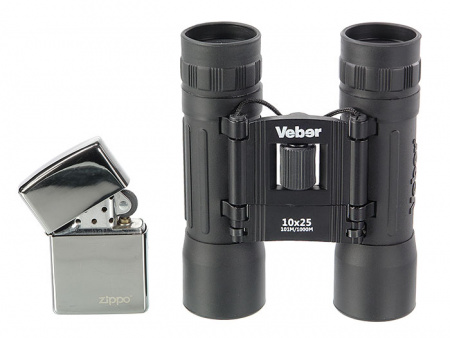 Бинокль Veber Sport БН 10x25 (черный)