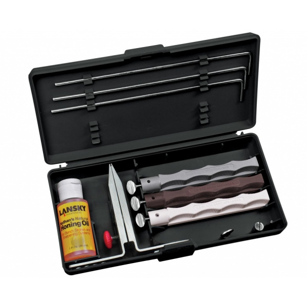Точилка для ножей Lansky Natural Arkansas Knife Sharpening System