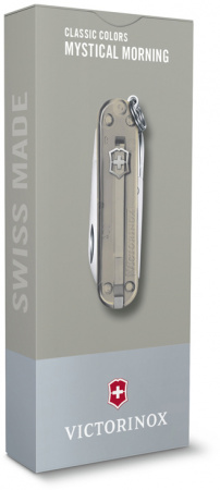 Нож-брелок Victorinox Classic SD Colors (полупрозрачный серый)
