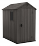 Пластиковый сарай Keter Darwin 4x6 фута (серый)