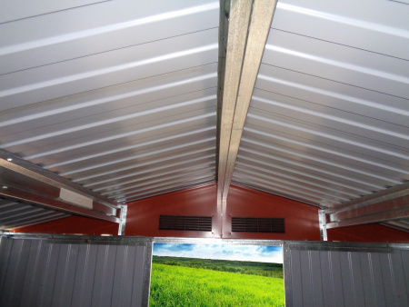 Металлический сарай GreenStorage Арчер D (коричневый)