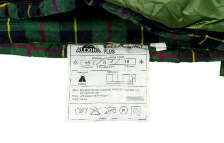 Спальный мешок Alexika Siberia Compact Plus, зеленый