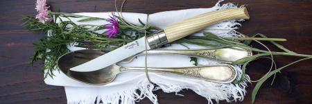 Набор из 4-х штук столовых ножей Opinel VRI Ashwood 
