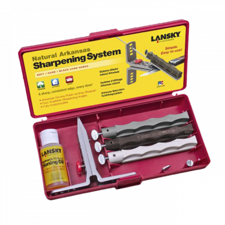 Точилка для ножей Lansky Natural Arkansas Knife Sharpening System