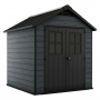 Пластиковый сарай Keter Newton 7,5x7 фута (серый)