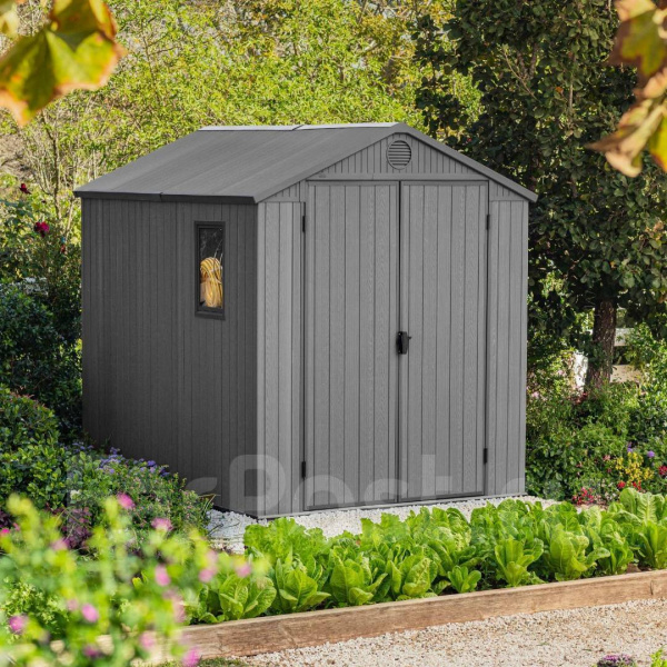 Пластиковый сарай Keter Darwin 6x8 фута (серый)