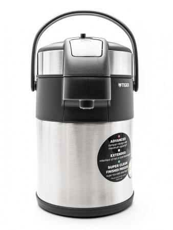 Термос с пневмонасосом Tiger MAA-A222 Stainless, 2.2 л