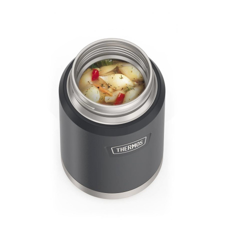 Термос с ложкой Thermos IS-301 GT 0.71L цвет гранитный