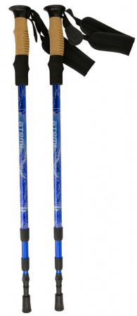 Треккинговые палки Atemi телескоп., twist lock, antishok, р. 65-135 см