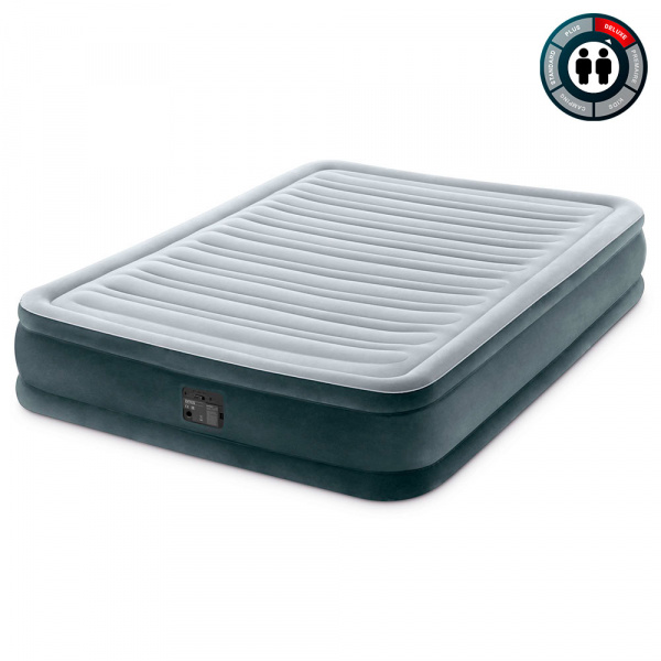 Надувная кровать 137х191х33см "Comfort-Plush" встр.нас. 220В, до 272кг