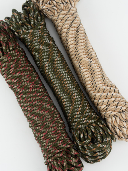 Паракорд семижильный 4мм/10м (хаки/песочный)