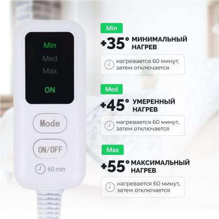 Электрогрелка EcoSapiens Grey, 40х50 см