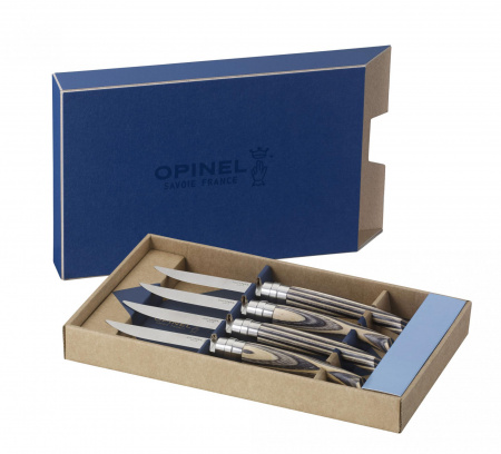 Набор из 4-х штук столовых ножей Opinel VRI Birchwood