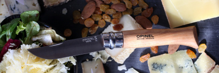 Набор из 10 штук складных ножей в деревянном кейсе Opinel VRI Tradition Inox 